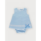 Sardon Baby Girl Pale Blue Dress and Pants